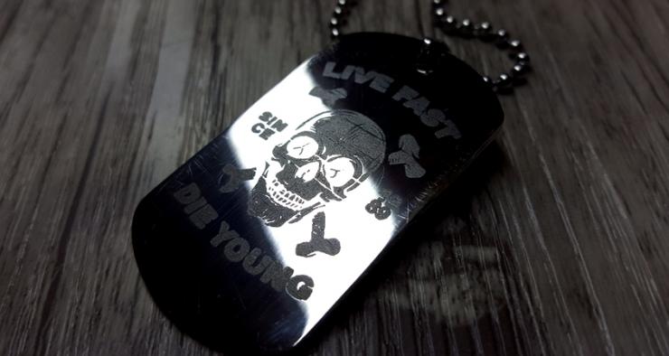 Lasergravur auf Edelstahl