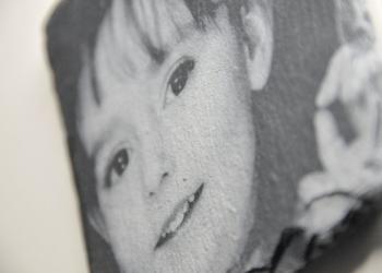 Fotogravur auf Schiefer