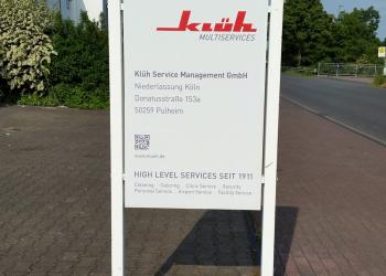 Firmenschild UV bedruckt